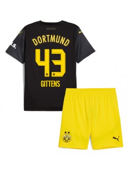 Borussia Dortmund Jamie Bynoe-Gittens #43 Replika Borta Kläder Barn 2024-25 Kortärmad (+ byxor)